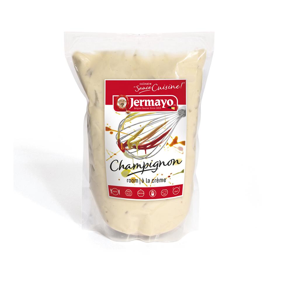 Champignonroomsaus - 4 x pouch 1L - Culinaire sauzen